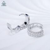  E080 Bông khoen 2 hàng đá chìm 
