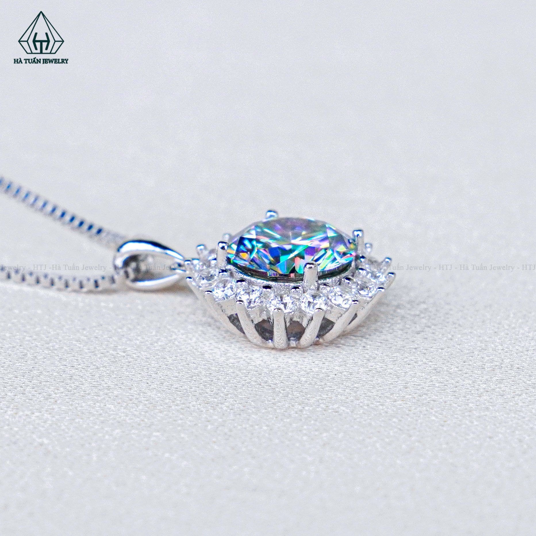  N676 Dây mặt liền chủ MOIS BLUE 6.5mm (không mã cạnh) 