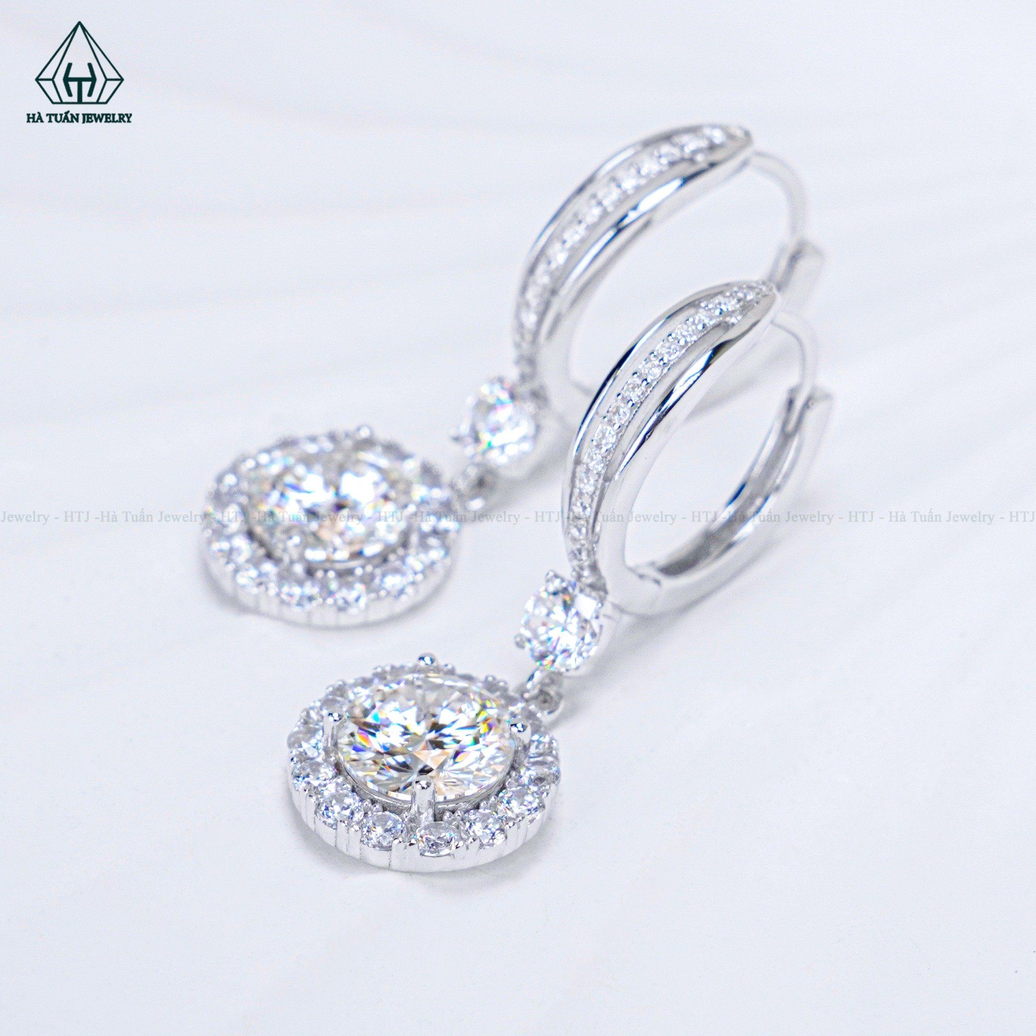  EX486 Bông tai khoen chủ MOIS 6mm (không mã cạnh) 