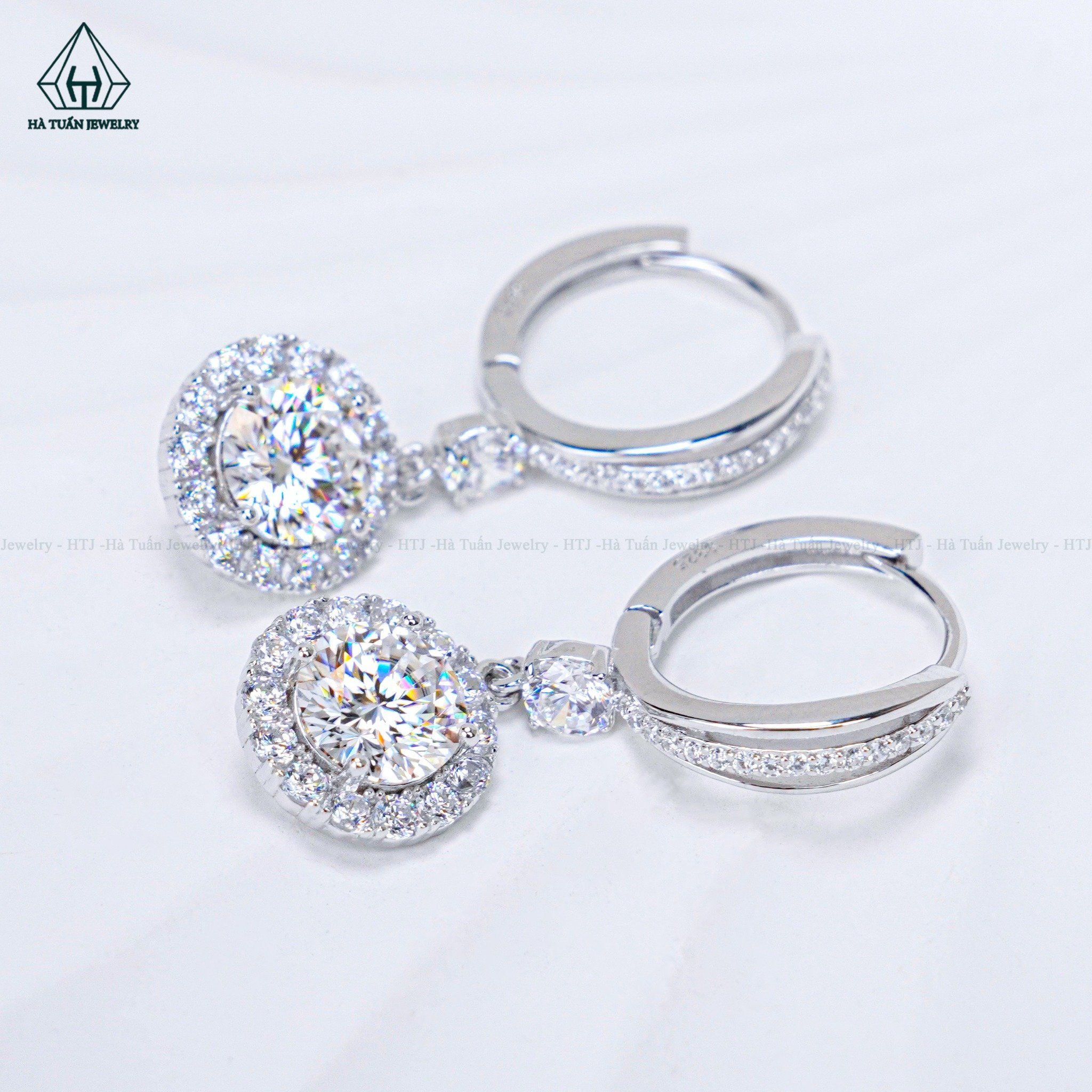  EX486 Bông tai khoen chủ MOIS 6mm (không mã cạnh) 
