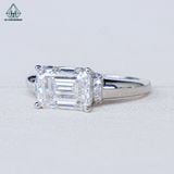  RX568 FULL MOIS Nhẫn nữ Emerald 7*9mm (Không mã cạnh) 