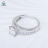  RX564 7mm Nhẫn nữ phối hàng barguette 