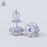  EX489 4.5mm Bông tai 8 cánh 