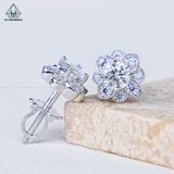  EX488 4.5mm Bông tai hoa 4 cánh 