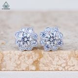  EX488 4.5mm Bông tai hoa 4 cánh 