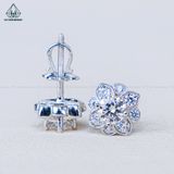  EX488 4.5mm Bông tai hoa 4 cánh 