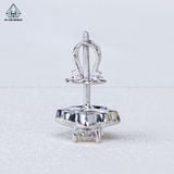  EX488 4.5mm Bông tai hoa 4 cánh 