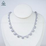  N689 Dây mặt liền halo Full CZ 