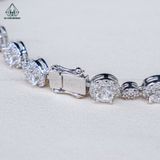  N689 Dây mặt liền halo Full CZ 