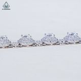  N689 Dây mặt liền halo Full CZ 