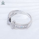 R011 Nhẫn nữ chữ H