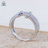 R011 Nhẫn nữ chữ H