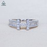 R011 Nhẫn nữ chữ H