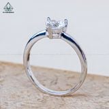  R012 Heart CZ 6mm Nhẫn nữ trơn tim 