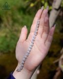  B038 Lắc tay halo tròn đá 