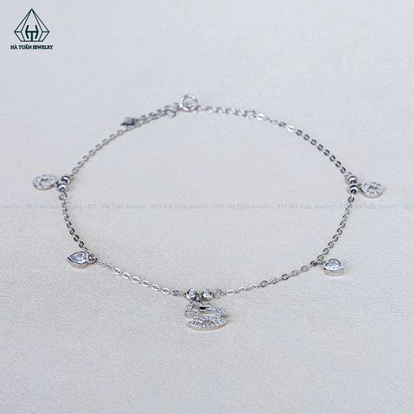  A470 Lắc chân ngựa bập bênh phối charm 