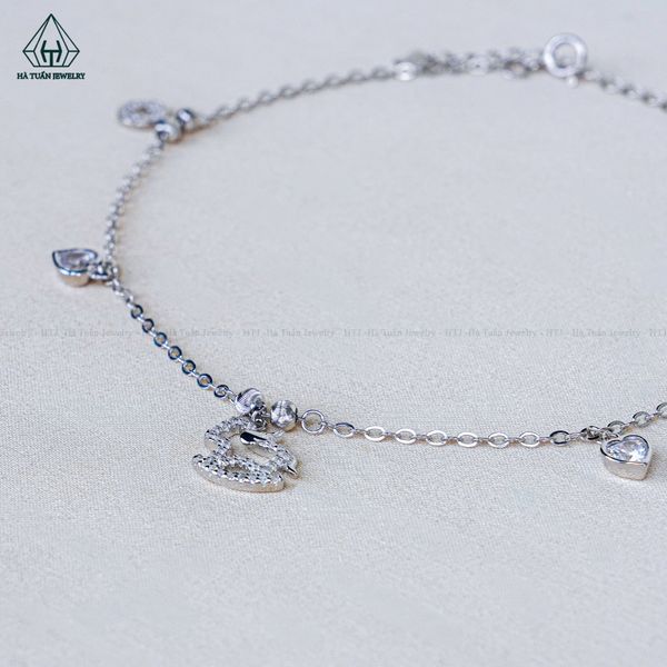  A470 Lắc chân ngựa bập bênh phối charm 