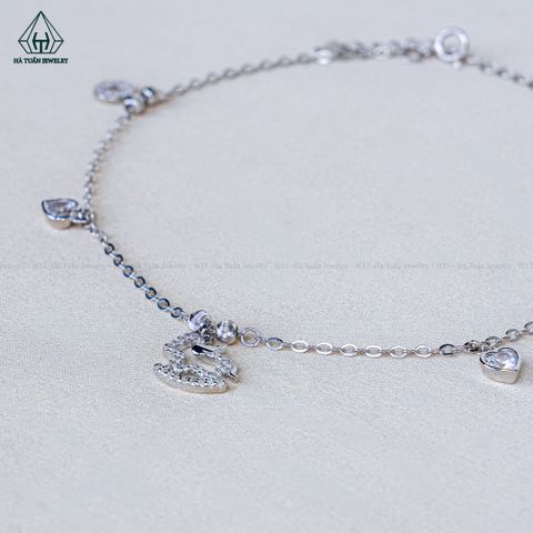 A470 Lắc chân ngựa bập bênh phối charm