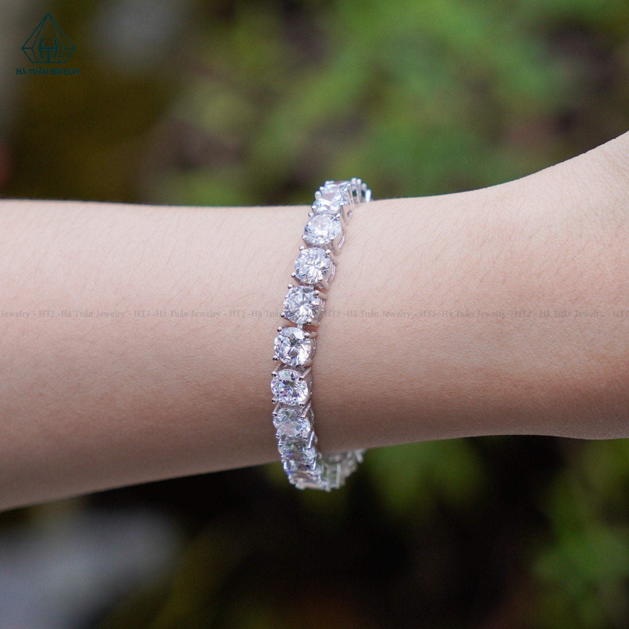  B032 5mm Vòng tay full đá cz 