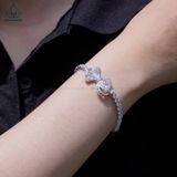  B039 Lắc tay nơ full đá 