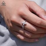  RX575 FULL MOIS Nhẫn nữ hoa 4 cánh 