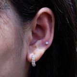  EX453 Bông tai khoen chủ Mois 2.5mm 