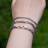  BGX056 3mm Lắc tay vuông xoắn móc máy 