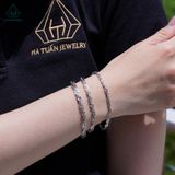  BGX056 3mm Lắc tay vuông xoắn móc máy 