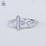  RX575 FULL MOIS Nhẫn nữ hoa 4 cánh 