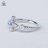  RX575 FULL MOIS Nhẫn nữ hoa 4 cánh 