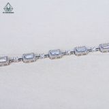  B101 Lắc tay Emerald trắng 4x6mm 
