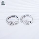  E087 Bông tai khoen 1 đồng tiền 