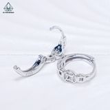  E087 Bông tai khoen 1 đồng tiền 