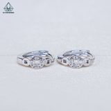  E087 Bông tai khoen 1 đồng tiền 