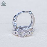  E087 Bông tai khoen 1 đồng tiền 