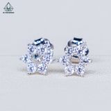  E089 Bông tai hoa 6 cánh nhọn 