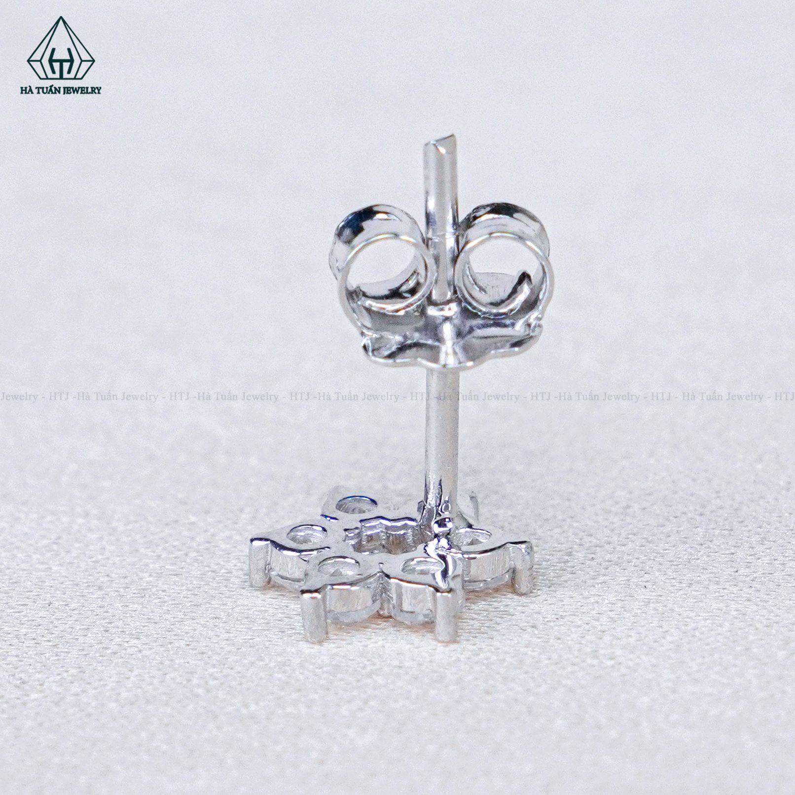  E089 Bông tai hoa 6 cánh nhọn 