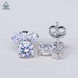  E092 Bông tai nơ chủ 6mm 