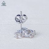  E092 Bông tai nơ chủ 6mm 