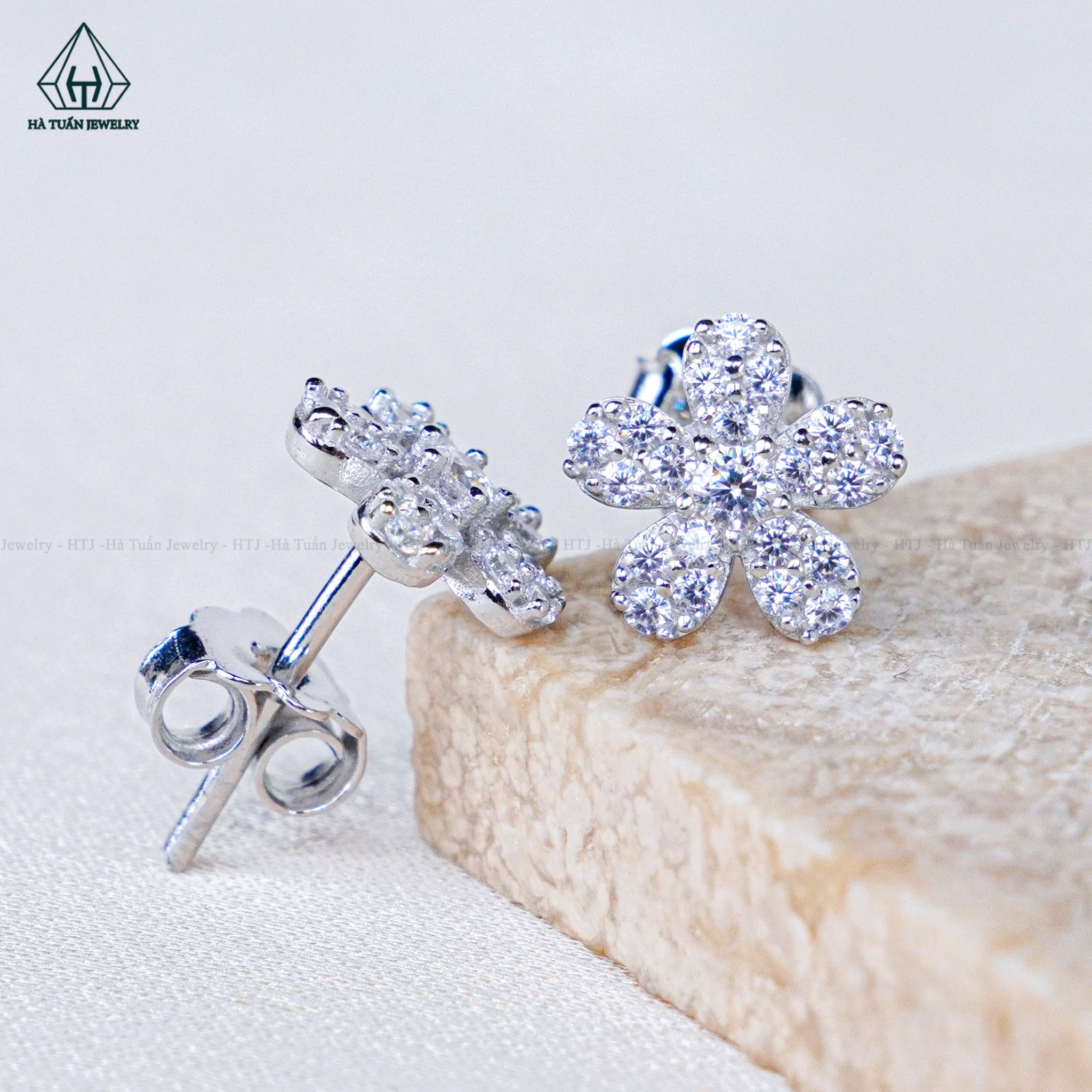  E093 Bông tai hoa 5 cánh 