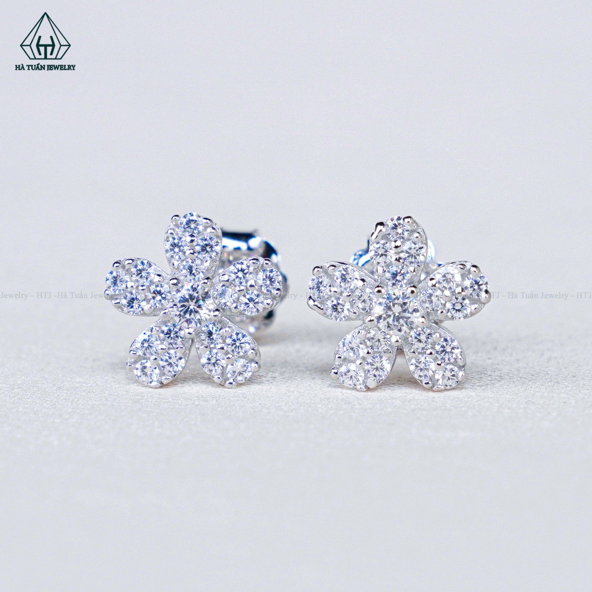  E093 Bông tai hoa 5 cánh 