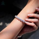 B099 Vòng tay móc máy 7 viên chủ CZ 5.4mm 