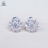  E094 Bông tai hoa cánh nhọn 