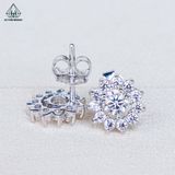  E094 Bông tai hoa cánh nhọn 