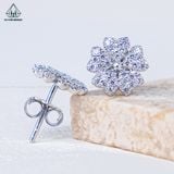  E102 Bông tai tim 5 cánh 