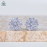  E102 Bông tai tim 5 cánh 