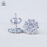  E102 Bông tai tim 5 cánh 