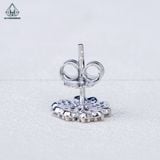  E102 Bông tai tim 5 cánh 