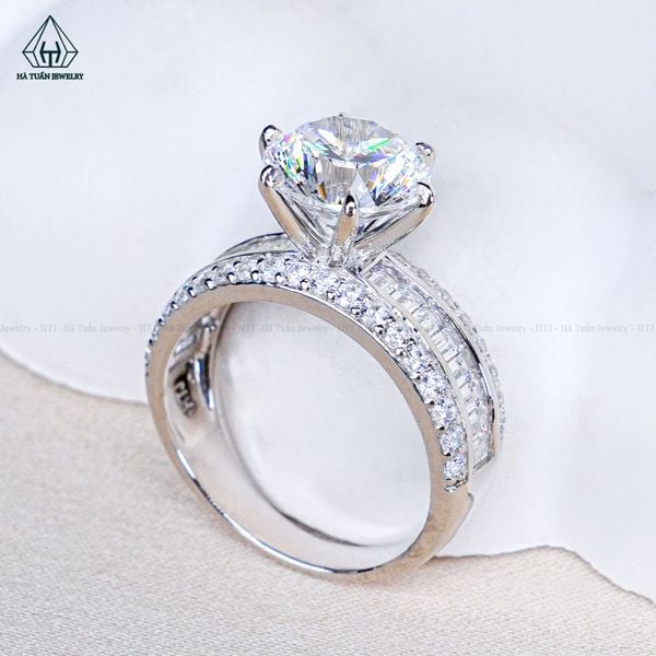  R014 9mm Nhẫn nữ 6 chấu 