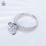  R015 Nhẫn nữ Asscher 8*8mm 